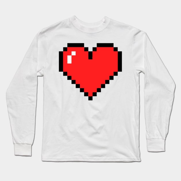 Big Heart Long Sleeve T-Shirt by la2ya4ever